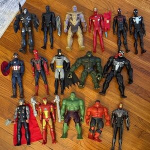 Superhero marvel and DC Action Figure Set - Multicolor 12” inches